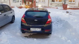 Автомобиль Hyundai Solaris 2014 года, черный, VIN Z94CT51DAFR110688, категория B, объем двигателя 1591 см³, мощность 123 л.с.