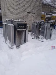 Силовые трансформаторы ТМЗ-630/10 – 2 штуки. Силовой трансформатор с естественным масляным охлаждением для внутренней и наружной установки. Модель 1ВП710907-02, СССР, 1983 г., бывшие в употреблении.