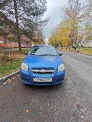 Шевроле Авео 2008 года, синий, VIN: KL1SF69TJ8B203465, госномер: К918КО40.