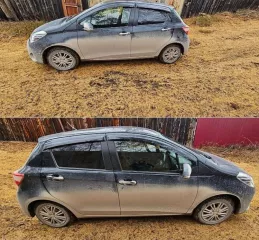 Легковой комби  хэтчбек  TOYOTA VITZ, 2019 г.в., VIN: отсутствует, кузов: KSP130 4021284, рег. знак Н346НМ14, цвет: черный