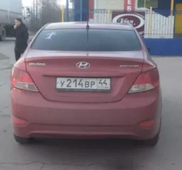 Автомобиль Hyundai Solaris 2012 г. Кузов № Z94CT41CACR169152, VIN Z94CT41CACR169152, регистрационный знак У214ВР44.
