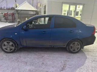 Chevrolet Aveo (Chevrolet Klas), 2007, седан, синий, г/н B285HO156, VIN XUUSF697J0000579, ПТС 86 PO 140421, СТС 99 28 362727. Требуется замена переднего бампера, гранаты с левой стороны и датчика холостого хода.