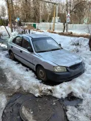 Hyundai Accent 2006, 75 л.с., 250000 км, Легковой автомобиль, марка: Hyundai, модель: Accent, год изготовления: 2006, VIN: X7MCF41GP7M090510, г/н: А626ХР797, вид собственности: индивидуальная, автомобиль не на ходу, имеется вмятина на крыше, неисправна тормозная система.