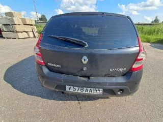 Renault Sandero 2011 года черный хэтчбек 84 л.с. бензиновый двигатель. Транспортное средство, марка Renault Sandero, 2011 года выпуска, VIN X7LBSRB1HBH401236, легковой хэтчбек, двигатель K7MF710 UF82186, цвет черный, мощность 84 л.с., тип бензиновый, состояние удовлетворительное, 1 комплект ключей…