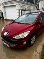 Пежо 308, 2008 год, универсал, цвет красный. VIN: VF34H5FWC55280792.