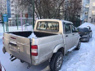 УАЗ Pickup (UAZ PICKUP), 2013 года, 128 л.с., 207 800 км, полный привод, автомобиль УАЗ 23632, г/н А163ТА122, VIN: XTT236320D0004752, цвет кузова: серебристо-желтый металик, мощность двигателя 128 л.с., номер двигателя D3004679.