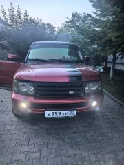Land Rover Range Rover Sport 2006, 390 лс, 295083 км, полный привод, АКПП, легковой автомобиль, марка: Land Rover, модель: Range Rover Sport, год изготовления: 2006, цвет: темно-красный, VIN: SALLSAA346A941137, страна: Англия.