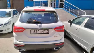 Легковой автомобиль, DFSK 580, 2023 года выпуска, цвет белый, VIN LVZA53P94PCB09444, г.р.з. Н354НР797, мощность двигателя 107 кВт (5600).