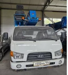 Автомобиль спецназначения автовышка HYUNDAI E Mighty, № шасси  рамы  KMFGA17PPEC259055, модель, № двигателя D4DD E567121, 2014 г.в., гос.№ Т 032 НА 124, VIN KMFGA17PPEC259055. Местонахождение: Новосибирская область, г. Новосибирск, ул. Станционная д. 81.