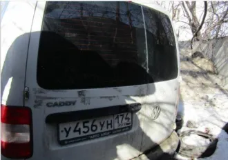Volkswagen Caddy 2006, 102 л.с., автомобиль грузовой, марка: VOLKSWAGEN, модель: 2KN CADDY, VIN: WV1ZZZ2KZ6X102507, гос. рег. номер: У456УН174, год изготовления: 2006