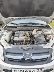 Lada Granta 2016, 87 лс, 142883 км, VIN XTA219010G0405668, гос. номер Е994Р073, цвет серебристый, год выпуска 2016.