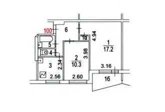 Квартира 43.1 м², Москва, вн.тер.г. муниципальный округ Черемушки, улица Перекопская, дом 30, квартира 100. Общая площадь 43,1 кв.м., кадастровый номер 77:06:0004008:9530. Вид жилого помещения: Жилое.