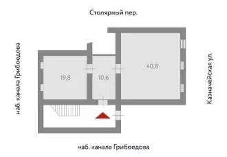 Нежилое помещение по адресу: Санкт-Петербург, Казначейская улица, д. 4/16, литера А, пом. 6-Н, площадь 71.2 кв.м, назначение: нежилое, этаж: подвал, кадастровый номер 78:32:0001234:1230. Право собственности подтверждается записью в Едином государственном реестре недвижимости от 22.12.2021 №…
