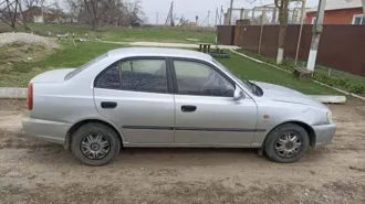 Hyundai Accent 2006 года, 102 лс, 210710 км. Автомобиль легковой, марка: HYUNDAI, модель: ACCENT, VIN: X7MCF41GP6M075528, гос. рег. номер: Н517ТВ26, год изготовления: 2006.