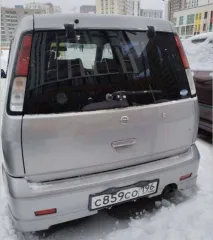 Nissan Cube 1999 года, 79 л.с., пробег 238000 км, АКПП. Кузов серый, номер Z10-138633. Двигатель бензиновый, объем 1.3 л (1274 куб.см). ПТС 74 ОУ 661551 от 07.08.2018, госномер С859СО196.