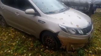 Kia Rio 2012 года выпуска, VIN Z94CB51BADR009572, цвет бежевый, не на ходу (глохнет двигатель).