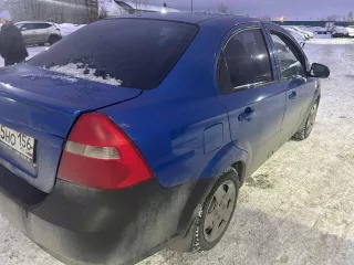 Chevrolet Aveo (Chevrolet Klas), 2007, седан, синий, г/н B285HO156, VIN XUUSF697J0000579, ПТС 86 PO 140421, СТС 99 28 362727. Требуется замена переднего бампера, гранаты с левой стороны и датчика холостого хода.