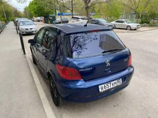 Peugeot 307 2004 года, синий. VIN: VF33CNFUE83363754. Бензиновый двигатель мощностью 110 л.с. (80,88 кВт). Разрешенная максимальная масса 1729 кг, снаряженная масса 1304 кг.
