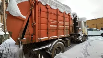 Мусоровоз МКМ3403 на шасси МАЗ-5340В2, в нерабочем состоянии, гос. номер Е935АЕ154.