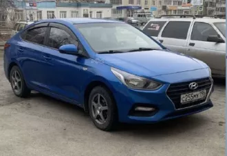 Автомобиль легковой Hyundai Solaris, 2018 года выпуска, идентификационный номер  VIN : № Z94K241CAKR123255, цвет кузова: синий, местонахождение: Свердловская область, г. Асбест, Ул. Физкультурников, 22