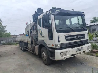 DAEWOO NOVUS, 2017 года, транспортное средство, идентификационный номер (VIN): KLTCL8KR1JK000015, категория ТС: С, тип ТС: грузовой бортовой с манипулятором, год выпуска 2017, цвет: белый, шасси: KLTCL8KR1JK000015