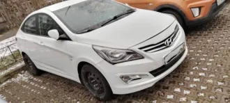 Hyundai Solaris, 2016 года, 122,4 лс, 130000 км, АКПП. Транспортное средство: Hyundai Solaris, год выпуска: 2016, VIN: Z94CT41DBHR513307, тип ТС: Легковой седан. Имущество находится в залоге у ПАО «Московский кредитный банк». Пробег уточнять при осмотре.