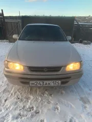 Toyota Corolla, 1997, VIN отсутствует. Характеристика: залог у "Ваш Инвестор". Хрустит наружный шрус с правой стороны. Сайлентблоки и подушки двигателя нужно менять. По корпусу автомобиля множественные следы коррозии и левая сторона в вмятинах.