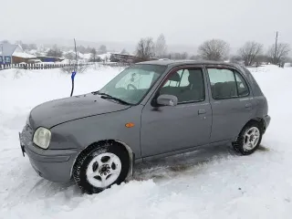 Nissan March 2001 года, 61 лс, 300000 км, АКПП. Легковой автомобиль, марка: NISSAN MARCH, год изготовления: 2001, цвет: серый, ПТС: 59 РТ 390337, г/н: P621ТУ159, модель двигателя: CG10, тип двигателя: бензиновый на бензине, двигатель №: 056847C, мощность двигателя, л. с. (кВт): 61.2 (45), рабочий…