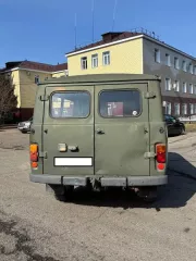 УАЗ 396259 тип ТС: специальный А/М; категория ТС: В; модель, № двигателя: УМЗ-421800 №40601391; кузов (кабина, прицеп) №: 37410040215564; цвет кузова: защитный; тип двигателя: бензиновый; разрешенная максимальная масса: 2720 кг 
Государственный регистрационный знак: О 036 МУ 22 
Дата…