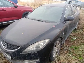 Mazda 6 2008 года, 147 л.с., АКПП. Автомобиль, марка (модель) – Mazda 6; наименование (тип ТС) – легковой седан, год выпуска – 2008; идентификационный номер: JMZGH12F701198255; цвет – черный.