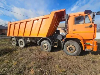 Камаз 65201 2017 года, цвет оранжевый, VIN XTC652014H1377589, самосвал.