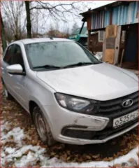Автомобиль Lada Granta, 2024 года выпуска, мощность 90 л.с., пробег 23761 км. VIN: XTA219140R0562297.
