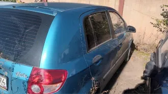 Hyundai Getz, госномер Е968ВЕ774, VIN KMHBT51HP5U358497. Работоспособность не проверялась. Реализация по прямому назначению. Год выпуска: 2005. Вид транспорта: Легковой автомобиль.