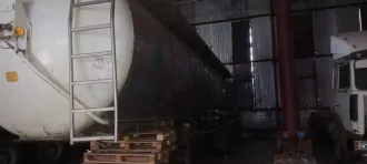 Полуприцеп-цистерна Г6-ОПА-93, Van Hool 3D0005, государственный регистрационный знак ЕЕ 7377 13rus.