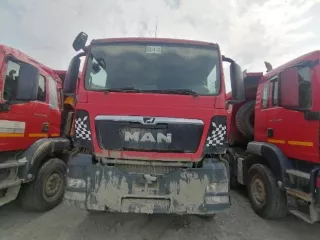 Автосамосвал БЦМ-59 на шасси MAN TGS 41.400 8х4 BB-WW, VIN X3W65392АН0001797, 2017 г.в., №двигателя D2066LF6350547991324798, цвет красный, ГРЗ Н595НС27 (разукомплектован)