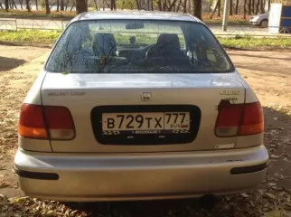 Автомобиль Honda Civic Ferio, 1997  года выпуска, цвет кузова серый,  мощность двигателя 105 л. с., 25  ТС 113151, рег номер В729ТХ777  Автомобиль разукомплектован, Отсутствуют: все двери, капот, крышка багажника, все бамперы, все фары, двигатель, КПП, сиденья, руль, подвеска, электропроводка…