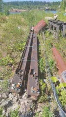 Поперечный цепной транспортер для горбыля и доски 5м с плавной регулировкой скорости перемещения заготовки