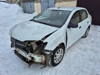 Renault Logan 2019, легковой седан, VIN X7L4SRLV462357180. Год изготовления 2019, двигатель K7MA812 UF23700, бензиновый, объем 1598 см³, мощность 82 л.с. (60,5 кВт). Кузов белый, номер кузова X7L4SRLV462357180. Экологический класс пятый. Пробег 318648 км. Коробка передач механическая, привод…