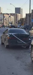 Toyota Carina 1993 года, 125 лс, 190000 км, АКПП. Автомобиль Toyta Karina (Toyota Carina), 1993 года выпуска, VIN: отсутствует, номер кузова: ST2000003756, гос. номер: А705РМ122. Автомобиль после ДТП. Удар пришёлся в заднюю часть, из-за чего имеется серьёзная деформация багажника, заднего бампера…