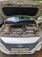 Hyundai Solaris 2021 года, 122,6 лс, 218000 км, АКПП. Автотранспортное средство: марка и(или) модель: HYUNDAI SOLARIS, год выпуска: 2021, идентификационный номер (VIN): Z94K241CBNR328445, цвет кузова (кабины): Белый, рабочий объем (см3): 1591, мощность (л.с./кВт.): 122,6, экологический класс…