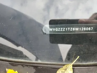 Volkswagen Touran 2006, универсал. VIN: WVGZZZ1TZ6W126067, 2006 г.в., госномер О617ХО39. Дизельный двигатель, мощность 77 кВт (105 л.с.). Цвет кузова синий.