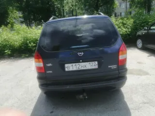 Opel Zafira Elegance 2001 года, VIN: W0L0TGF751H013323. Техническое состояние не проверялось.