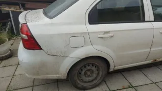 Chevrolet Aveo 2011 года, белый цвет. VIN: XUUSF69W9B0020526, госномер М832КО40. Находится в городе Малоярославец.