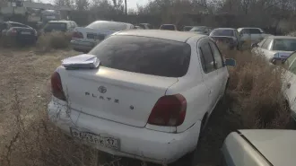Toyota Platz 2005, седан, госномер Р643BK17, VIN Р643BK17, модель Toyota Platz.