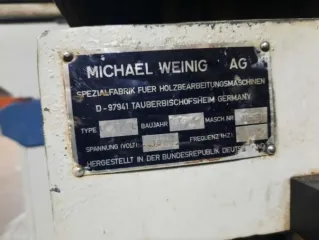 Строгально-калевочный станок WEINIG Unimat 23 EL C/H: 92798, 2001г.в., зав. № 92798.
