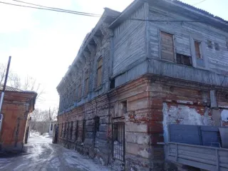 Здание- объект культурного наследия регионального значения "Жилой дом с магазином (кирпич, дерево)",  Красноярский край, г. Ачинск, ул. Ленина, дом 22 - Здание, назначение: нежилое здание, кадастровый номер 24:43:0109013:60, площадью 723,0 кв. м, количество этажей: 2, в том числе подземных 1…