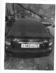 ВАЗ 217230, 2013 год, сине-черный цвет. Госномер У482НО72, VIN: XTA217230D0243566. Регистрационный номер 72-0105-10. Местонахождение: г. Тюмень, ул. Старотобольский тракт, д.155.