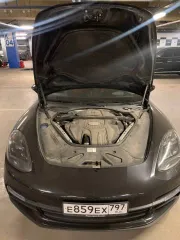Porsche Panamera 2019, 330 лс, 136766 км, полный привод, АКПП, цвет черный, мощность 330,48 лс (243 кВт), бензиновый двигатель, модель CXT 037696, VIN WP0ZZZ97ZKL102065, регистрационный номер Е859ЕХ797, ПТС 78 УХ 722264.
