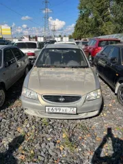 Hyundai Accent 2007 года, 102 лс, пробег 143000 км. Цвет светло-бежевый. VIN: X7MCF41GP7M121525, госномер: Е699ХЕ72. Тип двигателя: бензиновый, мощность 102 л.с. (75 кВт), объем 1495 куб. см. Разрешенная максимальная масса 1555 кг, масса без нагрузки 1176 кг.
