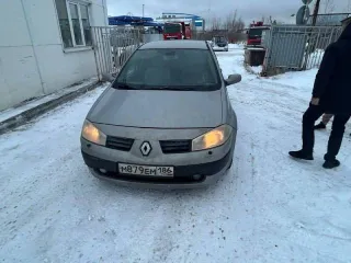 Renault Megane, 2005 года, 115 лс, 193000 км, АКПП, легковой седан, г/н: М879ЕМ186, цвет: светло-серый, VIN: VF1LM10E34521594, ПТС 72 РА 916078, СТС 99 73 370733, пропуски зажигания, требуется замена или ремонт КПП.